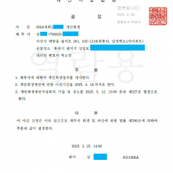 개시결정