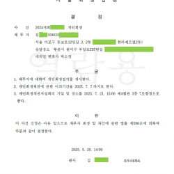 개시결정