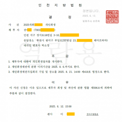 개시결정