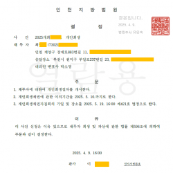 개시결정