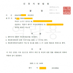 개시결정